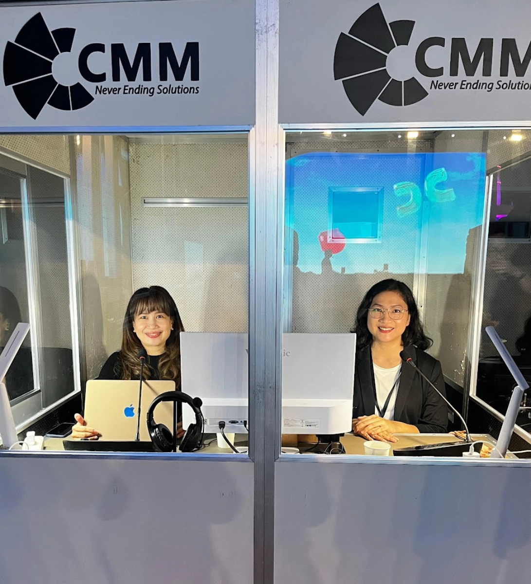 Interpreters and booth